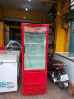 tủ mát hiệu coca cola 2 cửa dung tích 400L màu đỏ