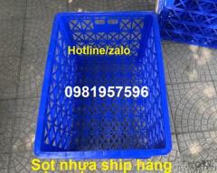 Sọt nhựa chở hàng xe máy, sọt có 8 bánh xe hàng sẵn kho