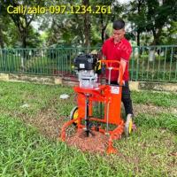 Máy khoan đất khung giá đỡ 7Hp Kawasaki KW196 giá rẻ