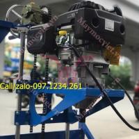 Máy khoan đất công suất cao 7Hp Kawasaki KW196 màu xanh