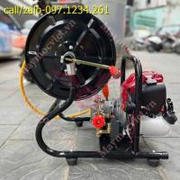 Máy phun thuốc xách tay dùng xăng Turbo140R có rulo giá rẻ